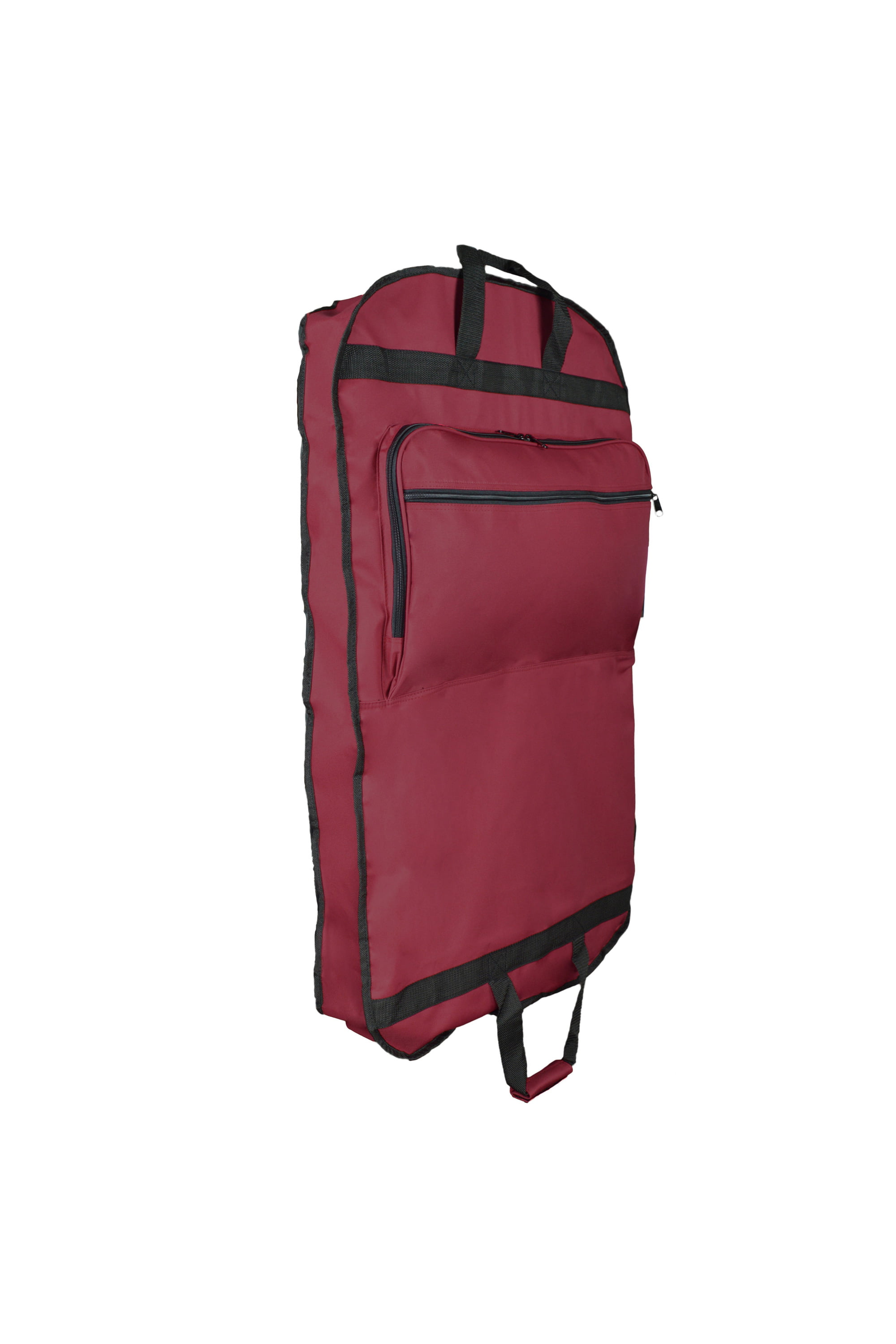 DALIX 39 Garment Bag Cover for Suits and Dresses Clothing Foldable w Pockets in Maroon 