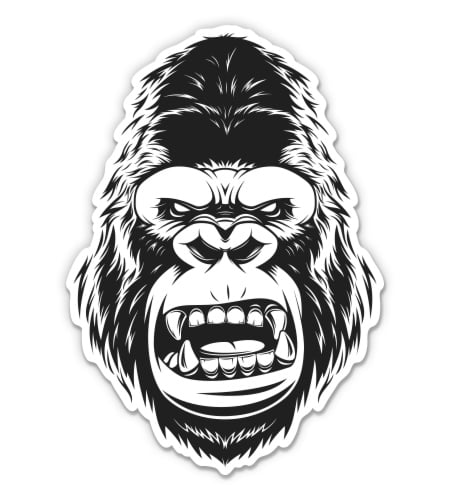 Ape chimp/ gorilla Vinyl Decal Sticker  Phone/Skateboard  Choose your sticker 