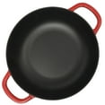 thumbnail image 5 of Crock Pot Artisan 5 Quart Cast Iron Braiser Everyday Pan With Borasilicate Lid - Red, 5 of 9