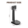 thumbnail image 2 of LED Desk Lamp with Wireless Charger 15W Basketball Shape Adjustable Light for Bedroom Office Study Room Home Decor(White), 2 of 8