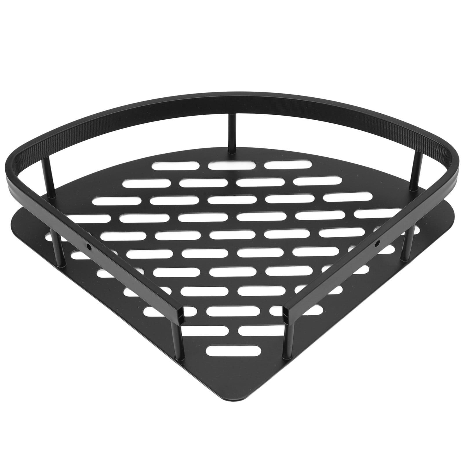 Shower Corner Shelf, Drain Quickly Hollow Base Triangular Shower Shelf