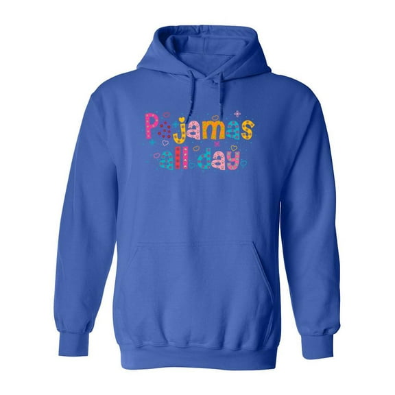 Pajamas All Day! Hoodie Women -SPIdeals Designs, Female Large