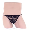 thumbnail image 3 of 2x para Hombre Correa Atractiva Del de Interior de Interior de Encaje Negro G- Colco Ropa interior de hombre, 3 of 6