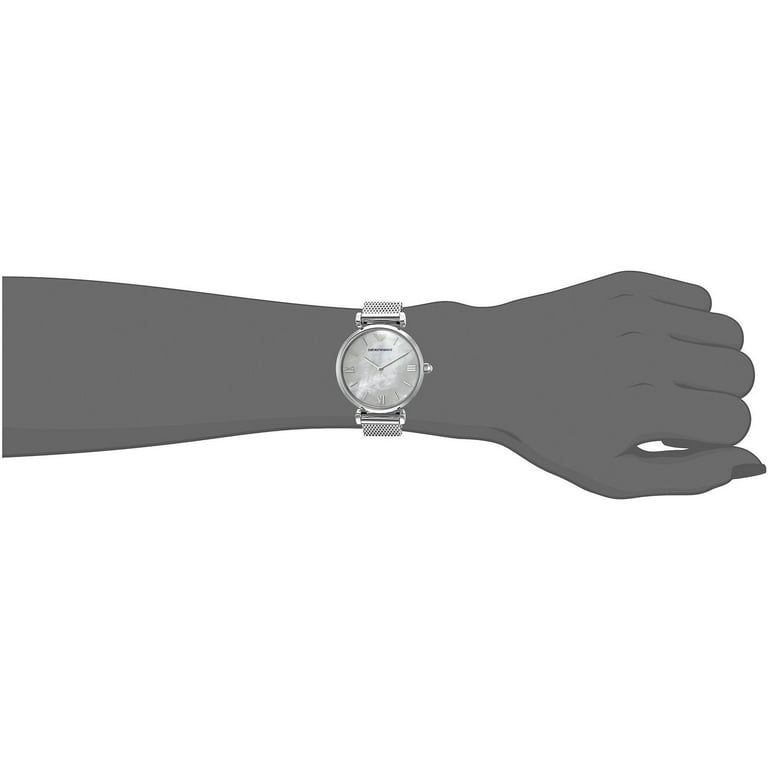 Armani mesh watch womens deals