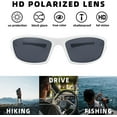 thumbnail image 4 of FEISEDY Classic Men Polarized Sports Sunglasses Night Driving Yellow Lenses Cycling Fishing Driving Glasses B2674, 4 of 14