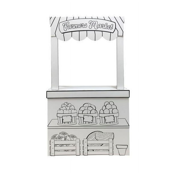 58 x 35 x 13 in. Color Me Farmers Market Cardboard Cutout