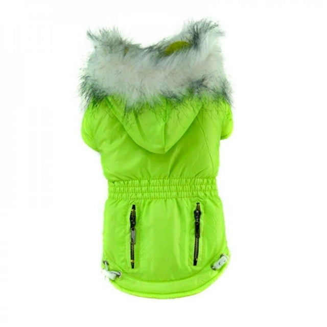 Dog Clothes Autumn Winter Warm Puppy Jacket Coats Small Medium Pet Dogs Costumes Comfort Pets Clothing Green
