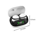 thumbnail image 3 of Wireless Bluetooth Earplugs with Digital LED Power Display, IPX5 Sweat Resistance, 5–6 Hour Playtime, Tap Control, 10–15 m Range, 3 of 7