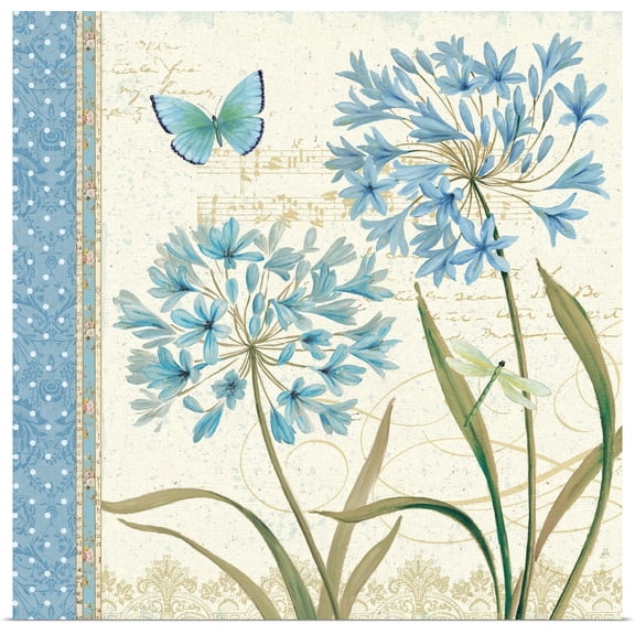 Great BIG Canvas | "Blue Melody III" Art Print - 20x20