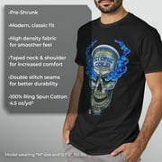 Mens Mad Engine Black Stone Cold Steve Austin Skull Graphic T-Shirt
