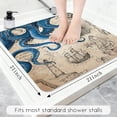 thumbnail image 2 of Bathtub Mat Non Slip, Octopus Square Bath tub Mat Shower Floor Mat with Suction Cups for Adults Kids Elderly 21 X 21 Inch, 2 of 6