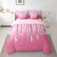 thumbnail image 2 of Castle Fairy Bling Crystal 7Pcs Bedding Comforter Set for Teens Women Men,Abstract Gradient Queen Bedding Sets Super Cozy,Ombre Bling Glitter Queen Sheet Sets,Luxury Bedroom Decor, 2 of 8