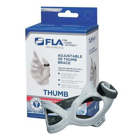 - FLA Orthopedics 3D Adjustable Right Thumb Brace Mediem, 1 Ea