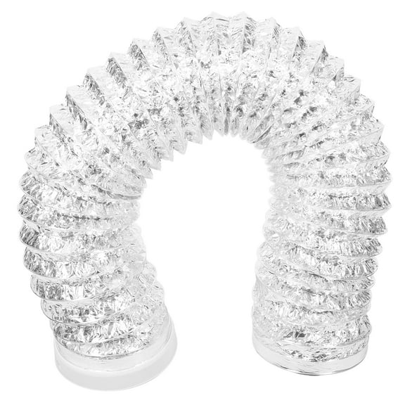 EXHUMKY Aluminum Foil Flexible Dryer Vent Ducting Exhaust Hose Fire Resistant Smoke Prevention