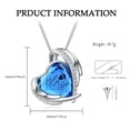 thumbnail image 2 of Heart Crystal Urn Necklace for Ashes for Women Men Stainless Steel Cremation Jewelry Memorial Pendant for Loved One, 2 of 7