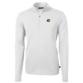 thumbnail image 2 of Men's Cutter & Buck White Wichita State Shockers Big & Tall Virtue Eco Pique Recycled Quarter-Zip Pullover Top, 2 of 3