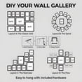 thumbnail image 4 of Asoricing 10-piece photo frame set - multi-size combination photo wall - perforated cardstock picture frame - black, 4 of 8