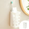 thumbnail image 1 of Hair Curler Storage Basket Hanging Basket Plastic Small Basket Bathroom Storage Rack Dormitory Miscellaneous Basket Non Perforated Storage Rack, 1 of 8