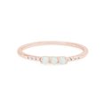 thumbnail image 2 of AFFY Dainty 14K Rose Gold Over Silver Stacked Finger Band Synthetic Opal Rings Jewelry For Women Ring Size -9, 2 of 6