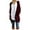 Burgundy, variant on Women's Sweaters Cardigan Casual Long Sleeve Front Open Thick Chunky Cable Knit With Pockets (S M L XL)