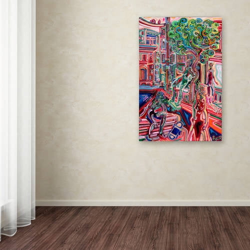 Trademark Fine Art "Sunday Skate" Canvas Art by Josh Byer