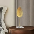 thumbnail image 6 of Metal Leaf Statue Leaf Sculpture Leaf Figurine Leaf Decorations Leaf Ornament Abstract Sculpture for Home Bookshelf Bar Decoration Cypress Leaf 25.5cm, 6 of 9