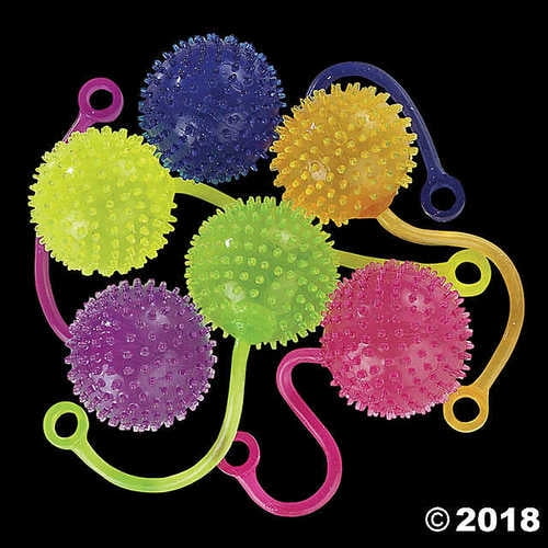 12 Mini Neon Water Ball YoYos