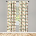 thumbnail image 3 of Ambesonne Surfboard Curtains, Fun Colorful Sports, Pair of 28"x95", Multicolor, 3 of 5