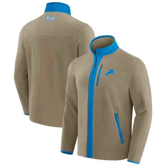Men's NFL x Darius Rucker Collection by Fanatics  Tan Detroit Lions Heavyweight Polar Fleece Full-Zip Jacket