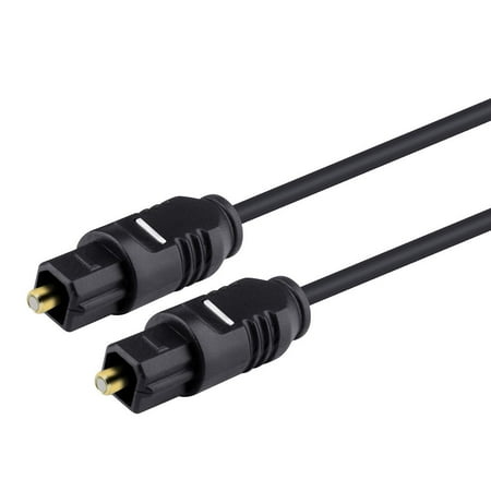- TosLink Digital Audio Optical Cable by Insten Digital Optical Audio TosLink Cable 12 Feet - Black for Sound Bar AV Receiver HDTV Blu-ray DVD Samsung Smart TV