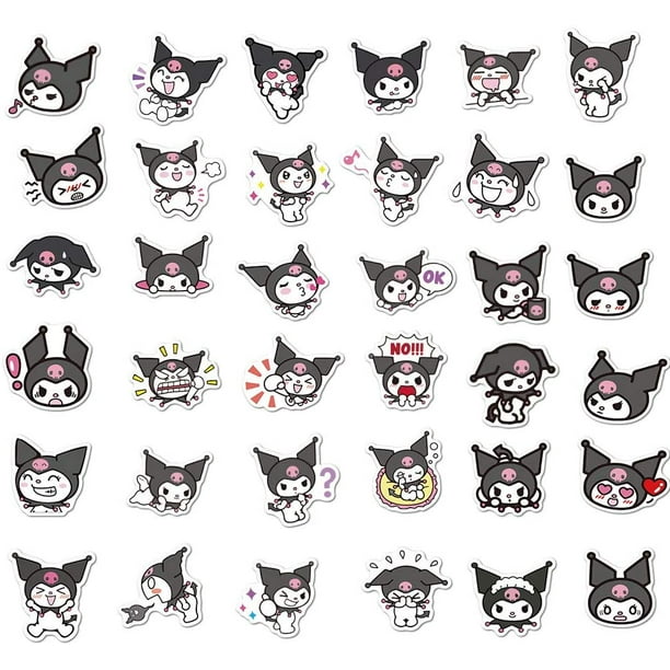 Cute Cartoon Kuromi Sticker Laptop Tablet Ipad Electric Car Car