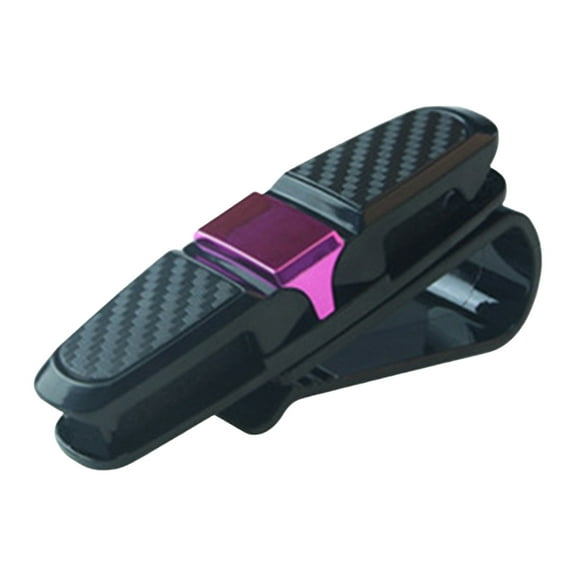 Universal Car Sunglasses Holder Rotatable 180 Clip On Sun Visor Accessory With Card Storage Organizer