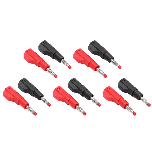 Fiches Banane, Fiche Banane Électrique 4mm Ignifuge Rouge et Noir pour Test de Puissance Électrique