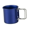 thumbnail image 2 of maskred Tasse de Camping Portable avec Poignées Pliantes Pot pour Jardin Randonnée Extérieur Bleu 8x8.2x8.2cm, 2 of 6