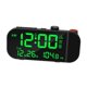 thumbnail image 2 of Reloj despertador con proyección, pantalla LED nítida, formato ajustable de 12/24 horas, decoración sencilla para el hogar. Negro, 2 of 9