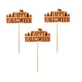 thumbnail image 3 of 12pcs Feliz Halloween Palabras Cake Toppers Selecciones divertidas Papel Magdalena Decoración Suministros para el Festival de Halloween, 3 of 5