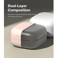 thumbnail image 6 of Ringke Silicone for Galaxy Buds 4 Pro / 4 Case, Shockproof Slim Dust-Resistant Cover with Carabiner & Strap Access - Pink Sand, 6 of 11