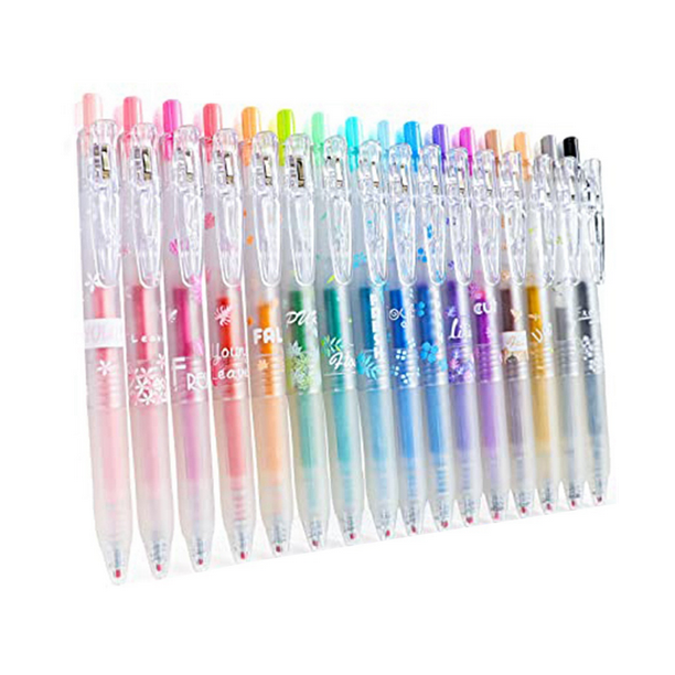 ckepdyeh Glitter Gel Ink Pen 16 Assorted Color Retractable Gel Pen Set
