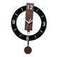 thumbnail image 2 of Reloj de pared con péndulo decorativo, ligero y silencioso para oficina. Negro, 2 of 9