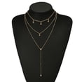 thumbnail image 2 of Mialoley Collier Simple Multicouche pour Femme, Chaîne Longue Collier Étoile de Fête, 2 of 8