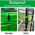 thumbnail image 3 of Oumilen Outdoor Decorative Garden Fence 24in x 24in Black Coated Metal, Set of 5, 3 of 7