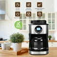 thumbnail image 3 of Kuhitley Coffee Maker with Grinder 12 Cups, Programmable Grind and Brew Coffee Machine with Warming Plate, Automatic Drip Coffee Pot with 60 oz Glass Carafe BPA Free, 950W, Black, 3 of 10