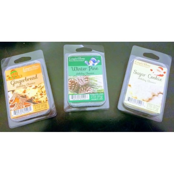 (Set Of 3) Langley Home Richly Scented Fragrance Melts "Holiday Classics"