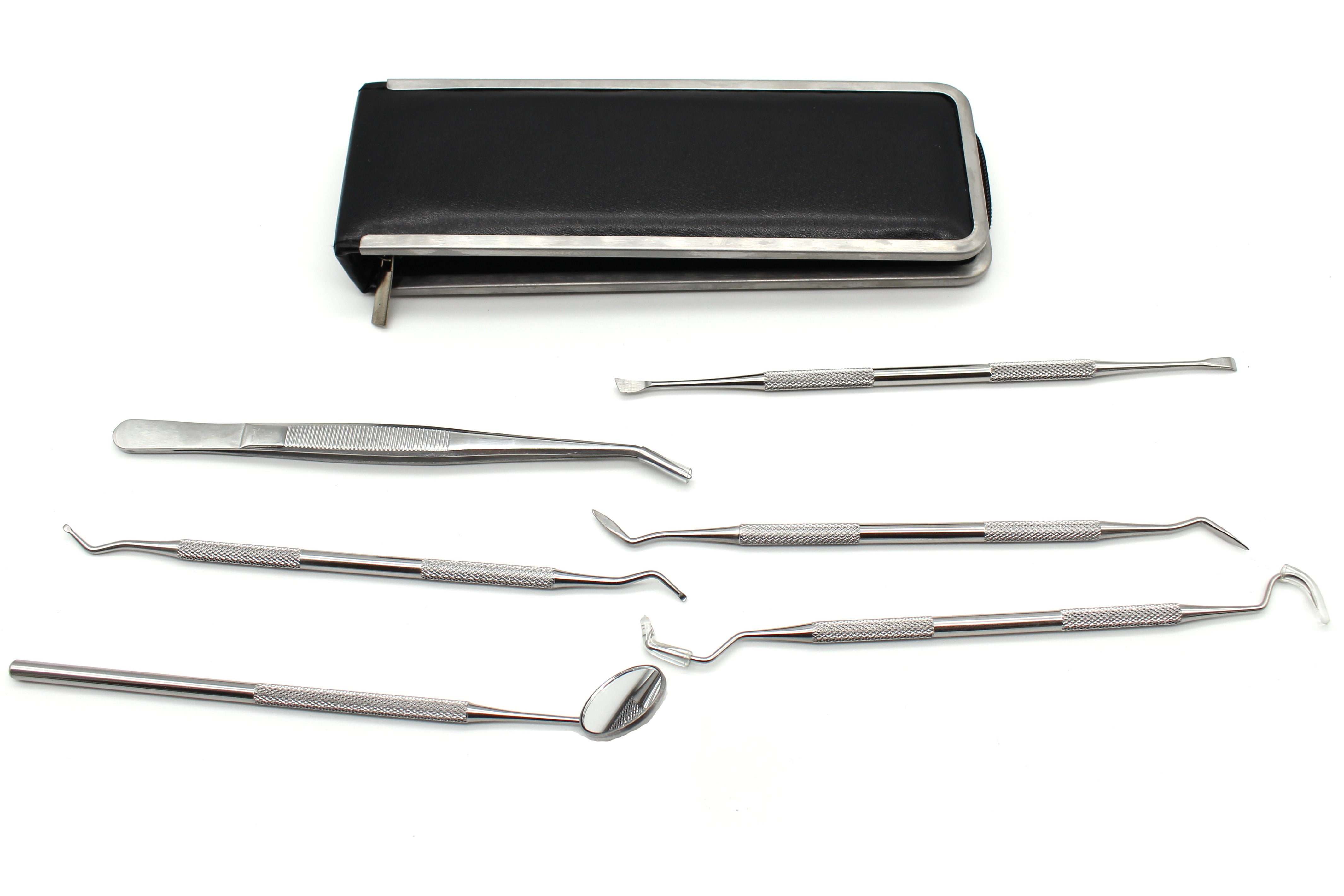 TEMO Professional Dental Hygiene Tools Set with Zipped Case