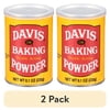 (2 pack) Davis Double-Acting Baking Powder, 8.1 oz