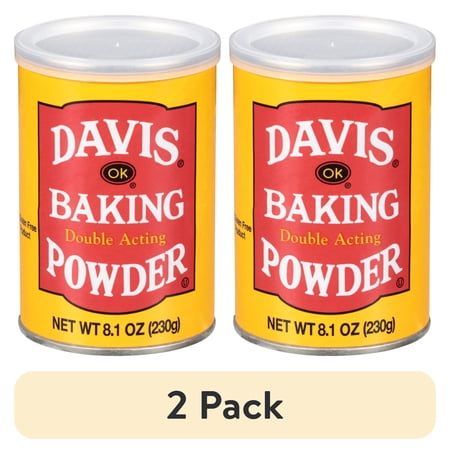 (2 pack) Davis Double-Acting Baking Powder, 8.1 oz