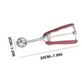 thumbnail image 5 of Ice Cream Scoop under $5! Xqxayjr Stainless Steel Ice Cream Scoop, Melon Baller for Fruit Dessert, Ergonomic Kitchen Tool for Scooping Cookie Dough Meatballs, 5 of 8