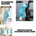 thumbnail image 3 of Long Arm Monkey Plush Toy - 27" Hanging Squeaky Animal Doll,Interactive Stuffed Animal for Kids,Nursery Decor & Sensory Play,Toddler Gift for Ages 3+, 3 of 7