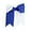 Blue, variant on Two Tone Jumbo Bow Clip with Tails (Green & White)