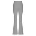 thumbnail image 4 of Jxximdong Leggings for Women, Stretch High Waist Leggings Regular Solid Flared Pants Active Workout Yoga Pants Trousers, Gray Women's Yoga Pants, 4 of 5